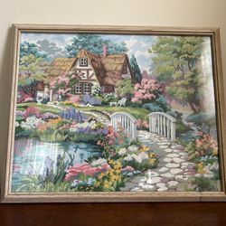 Floral Garden Paint by Number 21.5” x 17.5”