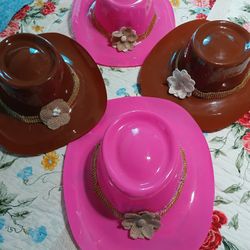 Plastic Decoration Cowboy Hats