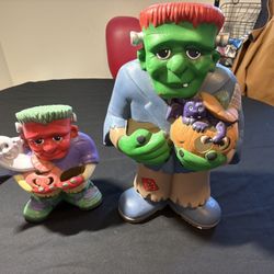 Vintage Ceramic Frankenstein Halloween 