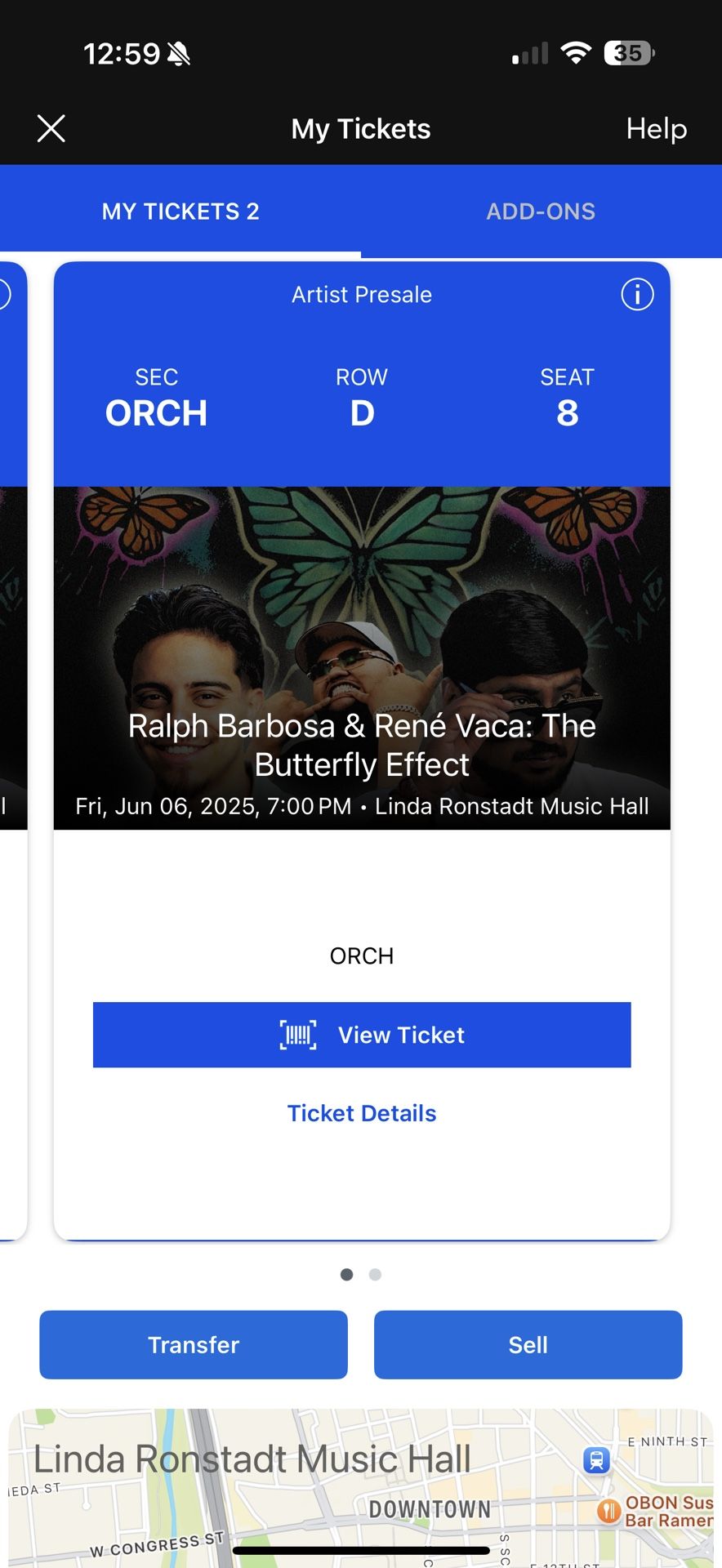 Ralph Barbosa & René Vaca: Butterfly Effect Front Row !!