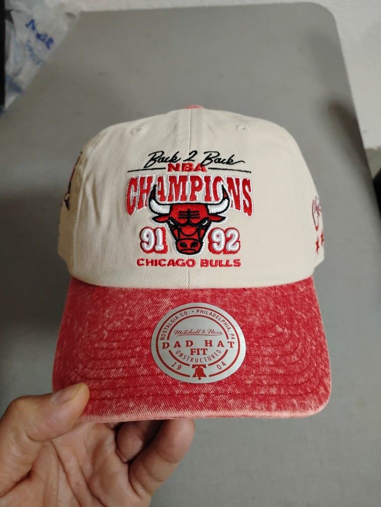 NBA  Bulls Back 2 Back Champions Adjustable Hat