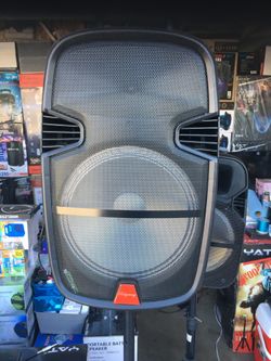 15 Inc Rechargeable Bluetooth Speaker/aux/fm/USB And SD Port/microphone For Karaoke/brand New!!