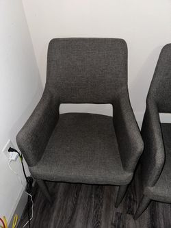 Gray Linen Living Room Chairs