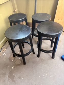 Black short stools - need repairing