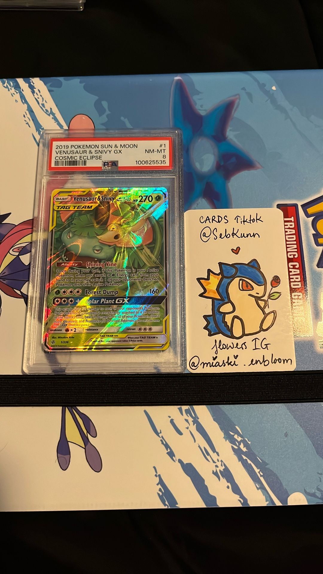 Venusaur & Snivy GX 1/236 Sm-Cosmic Eclipse