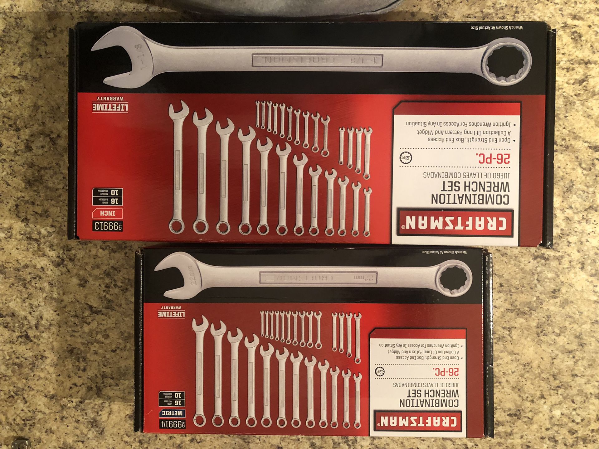 Craftsman 26 pc metric wrench set and midget wrenches