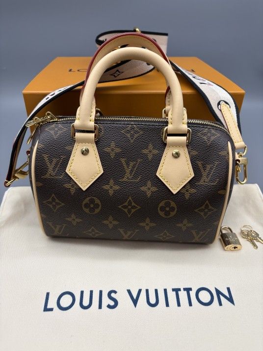 LOUIS VUITTON Monogram Speedy 20 Shoulder Bag