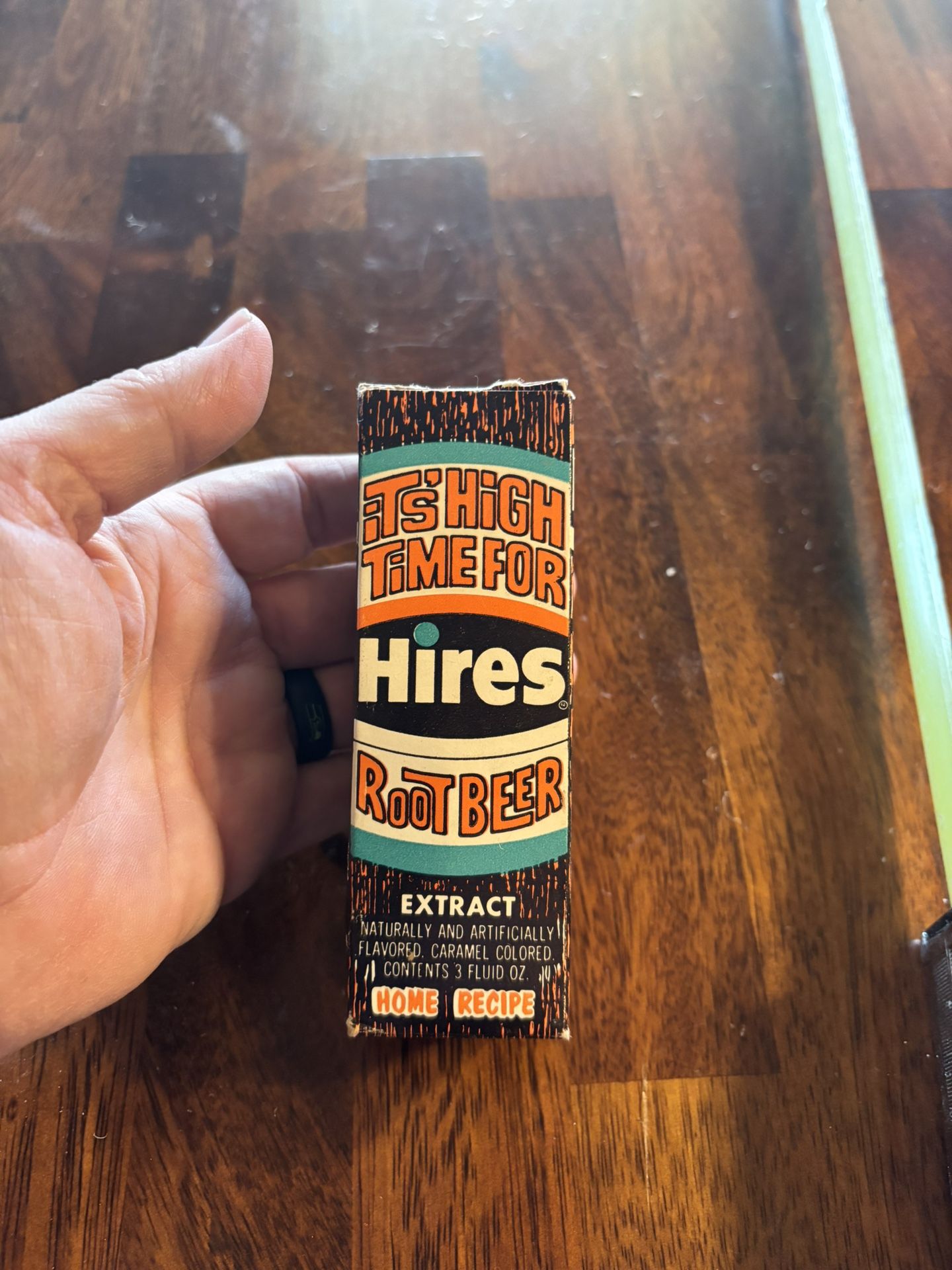 Vintage Bottle of HIRES Root Beer Extract
