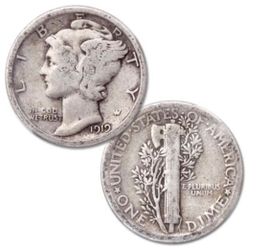 Mercury dimes for sale
