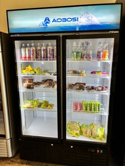 AOBOSI Display Double door refrigerator