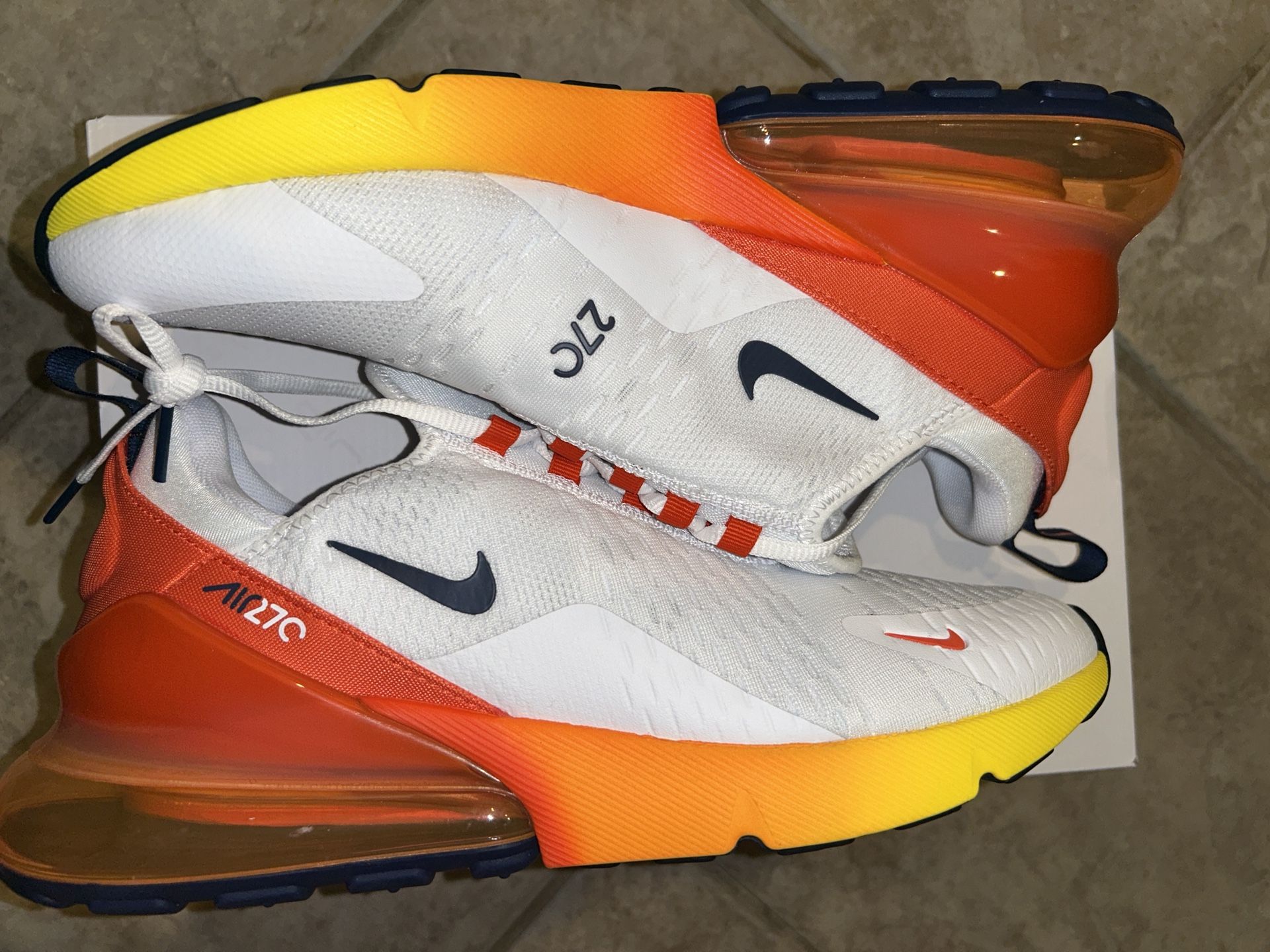 Nike Air Max and 270 Houston Astros MLB Sneakers Size 12 Limited Edition