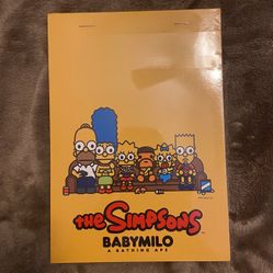 A BATHING APE THE SIMPSONS babymilo Note Book 20.5×14.7×0.9cm yellow bape New