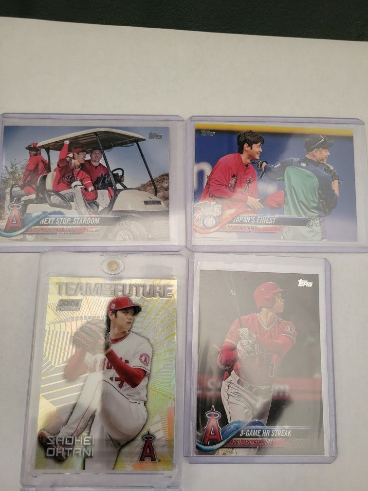 2018 RC Rookie Lot (4) Shohei Ohtani Los Angeles Dodgers 