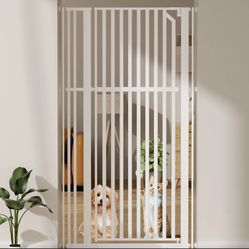 "Tucker Murphy Pet 63"" Extra Tall Pet Gate, Width Adjustable Pressure Mounted Cat Gate Auto-Close Dog Gate"