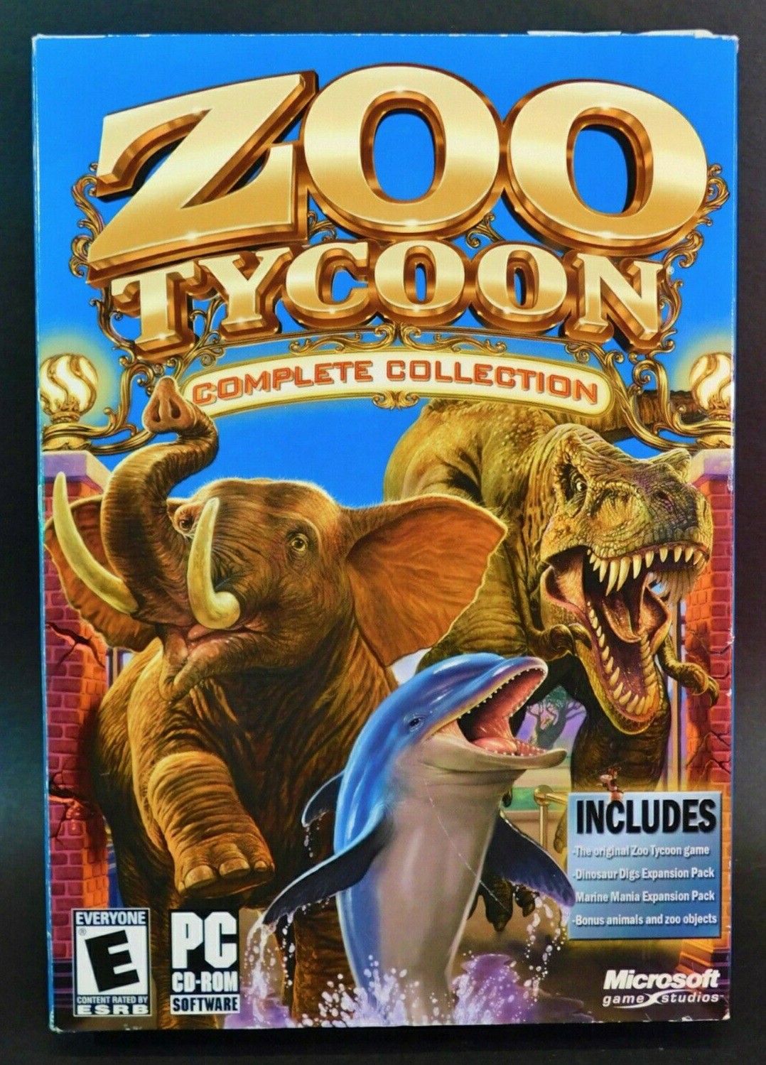 ZOO TYCOON⚡Brand NEW & Sealed w/ Certificate Complete Collection PC - Rare!! 🦁