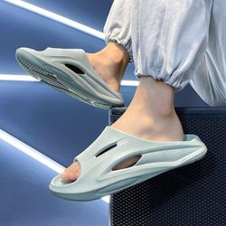 CROCS Women's Light Blue Slide Sandals