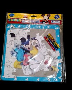Disney Puzzle Mickey Mouse Clubhouse color your own 20 pieces~

