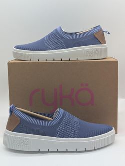 Women’s Size 7.5 Ryka Vista Slipon Dusk Blue Casual Athletic Sneakers Shoes New