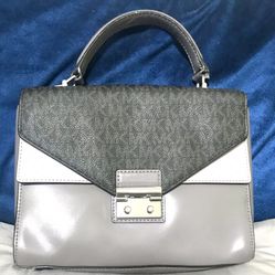 Michael Kors Leather “Sloan” Medium Satchel 