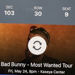 Bad Bunny Ticket For Sale