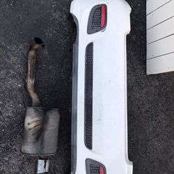 2013 Fiat 500 Rear Bumper And Exahust OEM 