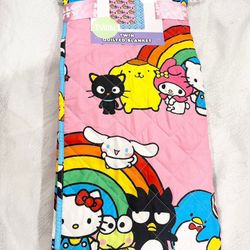 Hello Kitty Quilted Blanket - Twin Size Double-Sided - New 