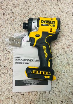 *NEW* Dewalt 20V XR #DCF860 3-Speed 1/4” HEX Impact Driver (Tool Only)