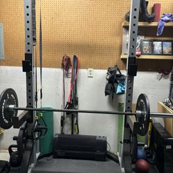 Squat Rack With Weights 