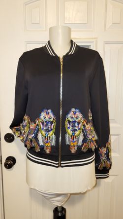 BLACK ZIP UP JACKET