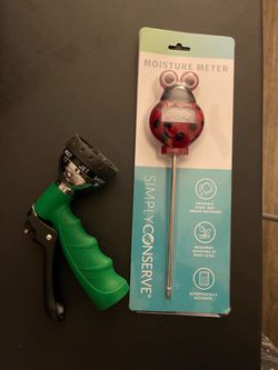 Garden Nozzle Sprayer and Soil Moisture Meter