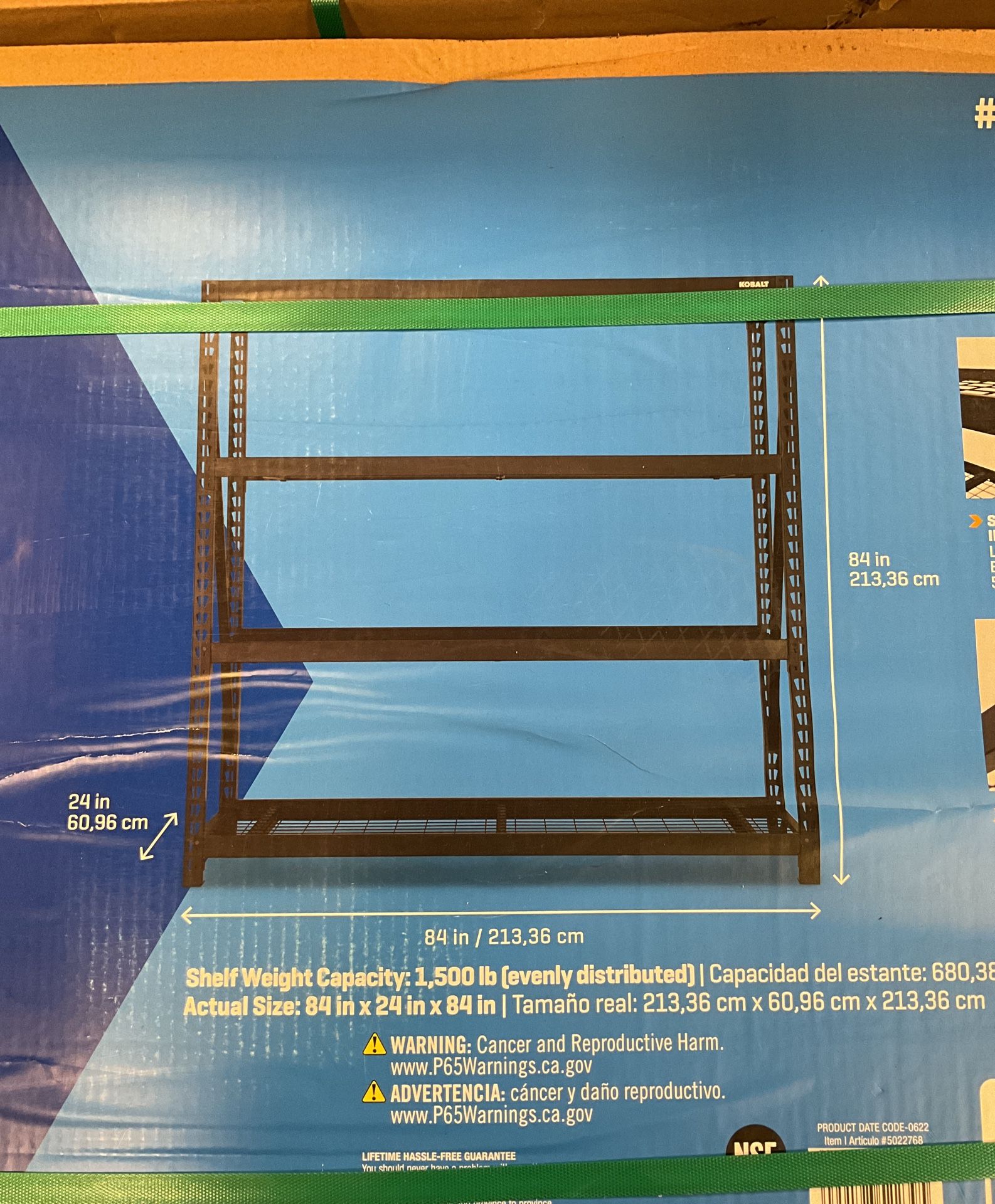 84in 4teir Freestanding Shelving