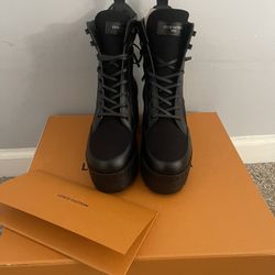 LV  Black Dessert Boots 