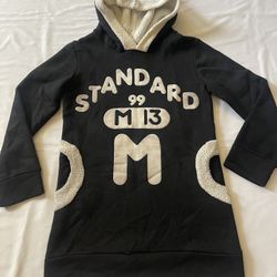 Long Sleeve Hoodie Sweatshirt Pullover Top Apparel Tee Black Pocket Both Side