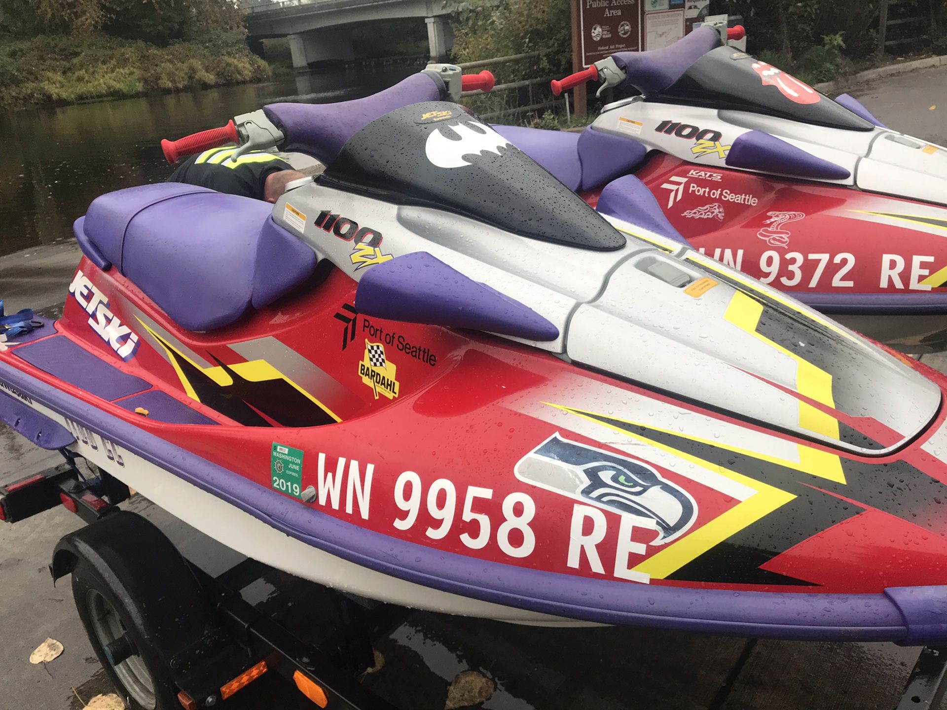 Kawasaki 1100 Jet Skis Trailer Included for Sale in Mountlake Terrace