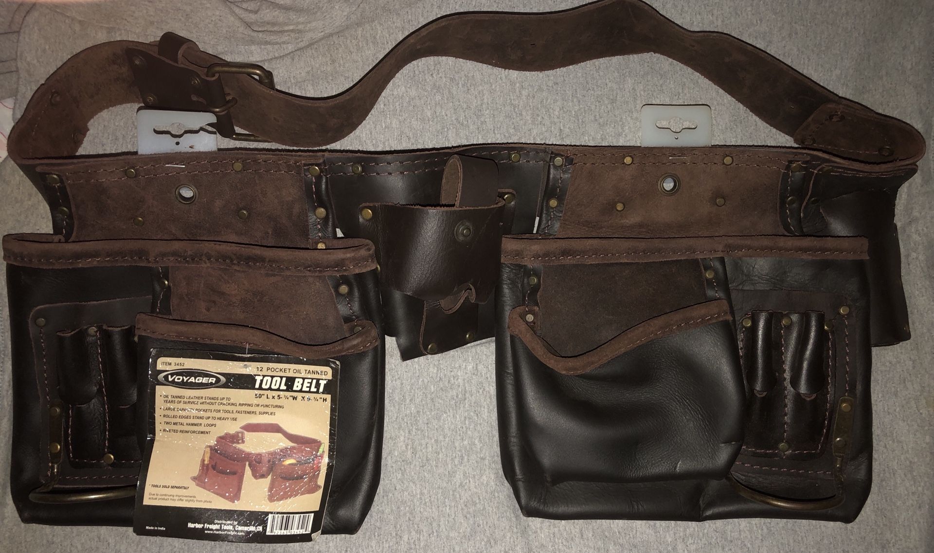 Voyager 12 Pocket Oil Tanned ToolBelt