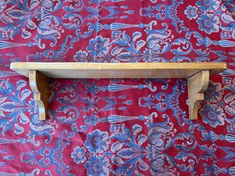 Vintage wood wall mounted shelf