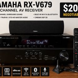 Yamaha RX-V679 AV Receiver in excellent condition.