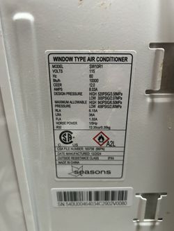 Seasons Window AC 1ton BTU