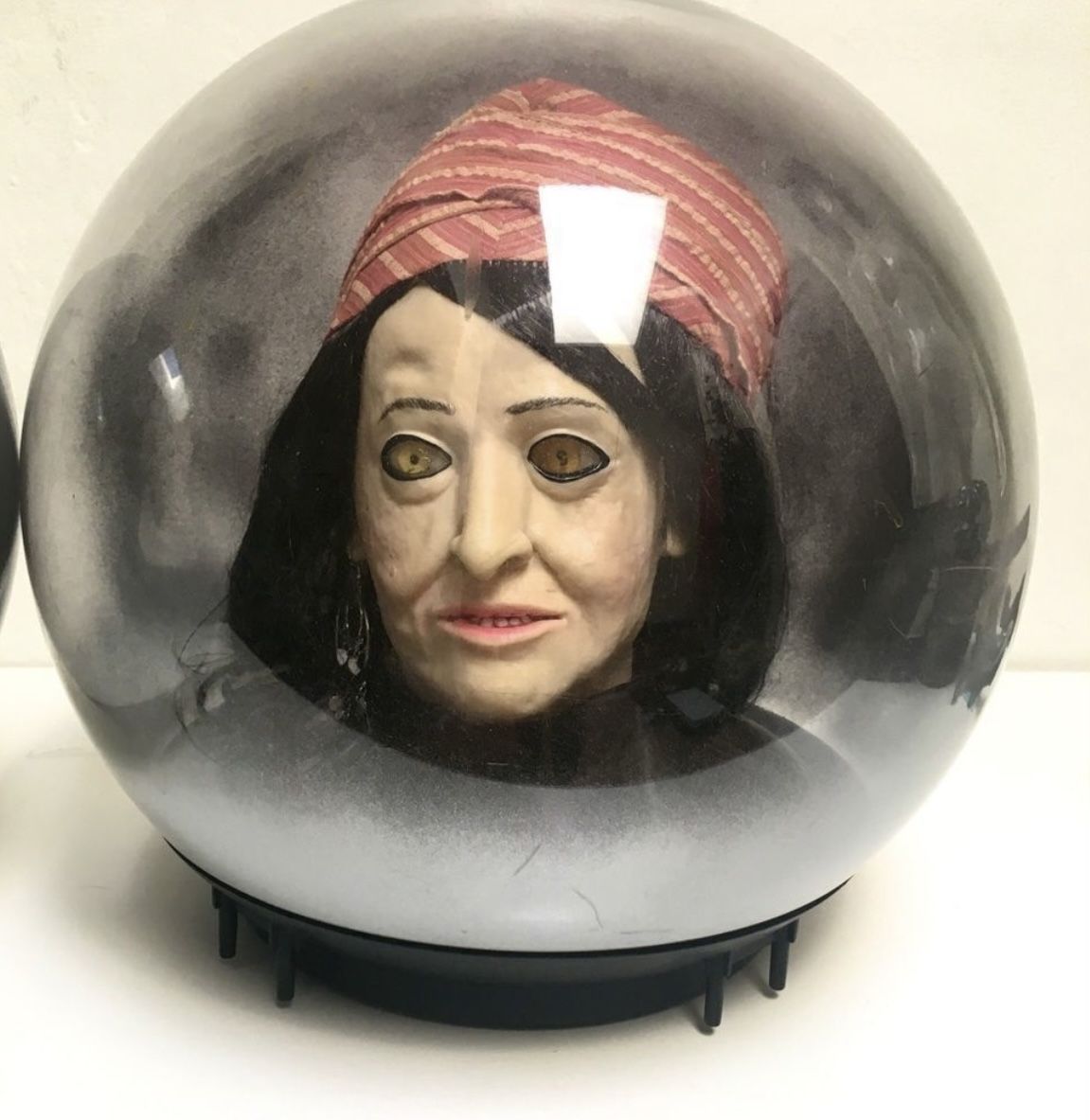 Halloween Vintage Globe Large Witch Spirit Ball VEUC 14” globe