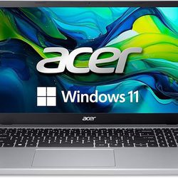 acer Aspire Go 15 Slim Laptop | 15.6" FHD (1920 x 1080) IPS | Intel Core i3-N305| Intel UHD Graphics | 8GB LPDDR5 | 128GB UFS | Wi-Fi 6 | AI PC | Wind