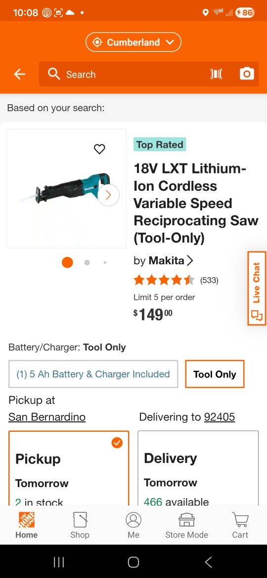 Makita Recipricating Saw