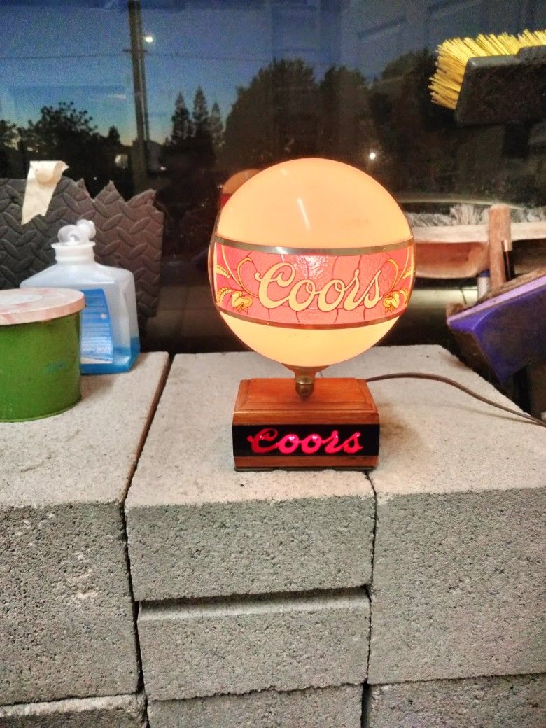 2 Antiques Coors Light & Mirror