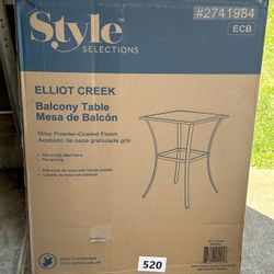 Style Selections Elliot creek Square Outdoor Bar Height Table 27.75-in W x 27.75-in L