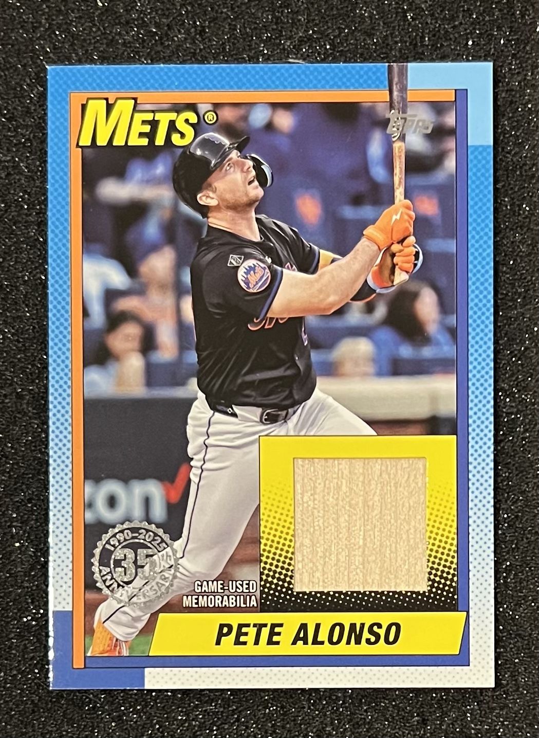 2025 Topps Series 1 Pete Alonso 1990 Game Used Bat Relic Mets #T90R-PA