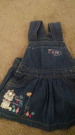 Disney Denim Jumper. 0-3 months