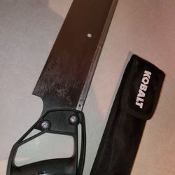HARDLY NEVER USED...KOBALT HANDSAW AS IN PICTURES  .STANLEY HAND SAW....CHECK OUT MY PAGE FOR MORE...