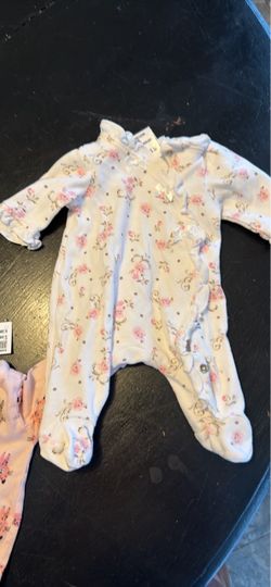 Baby Girl Floral Footed Sleeper Onesie