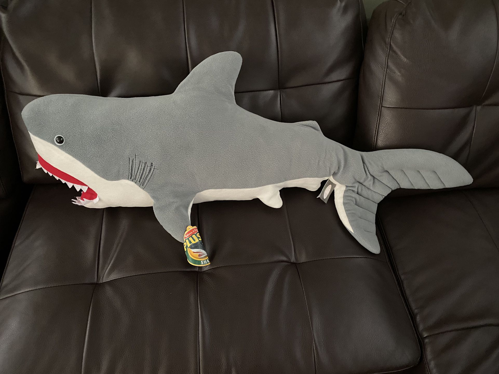 Melissa & Doug Giant Shark - Lifelike Stuffed Animal Shark
