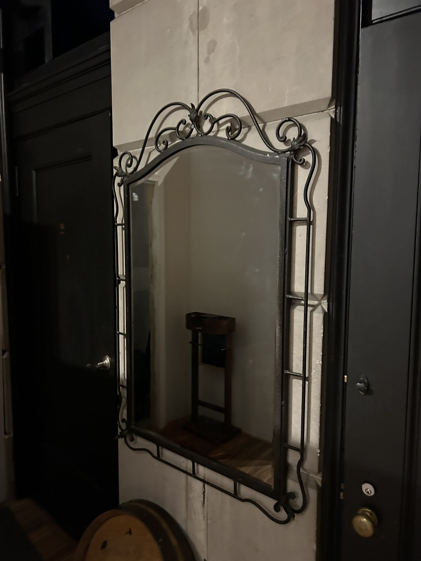 Antique Iron Design Mirror