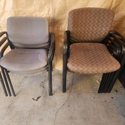 Chairs- Stackable 10 Chairs Total For Price
